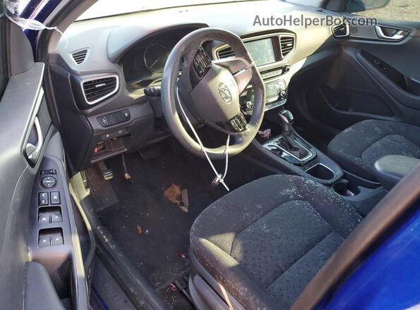 KMHC65LC9KU179936 2019 HYUNDAI IONIQ Blue Вид панелі приладів