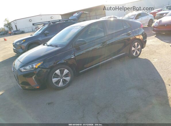 KMHC65LD3KU169170 2019 HYUNDAI IONIQ PLUG-IN HYBRID Black Vista tres cuartos delantera izquierda