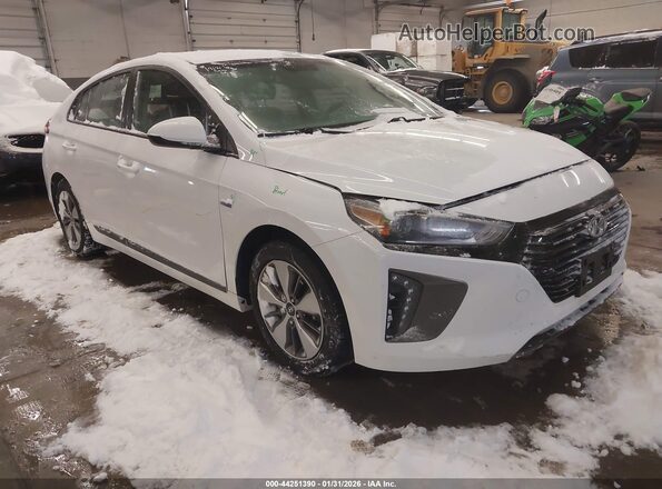 KMHC65LD4KU164866 2019 HYUNDAI IONIQ PLUG-IN HYBRID Белый Передняя правая четверть