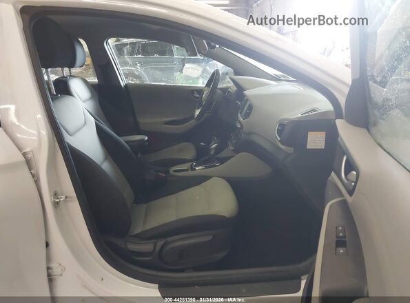 KMHC65LD4KU164866 2019 HYUNDAI IONIQ PLUG-IN HYBRID Белый Вид салона спереди