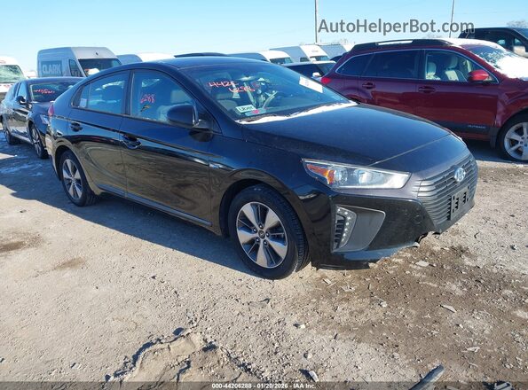 KMHC65LD9KU182831 2019 HYUNDAI IONIQ PLUG-IN HYBRID Черный Передняя правая четверть