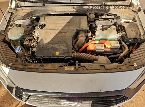 KMHC65LDXKU148431 2019 HYUNDAI IONIQ Белый Вид задней части салона