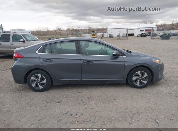 KMHC75LC5JU067033 2018 HYUNDAI IONIQ HYBRID Серый Вид задней части салона