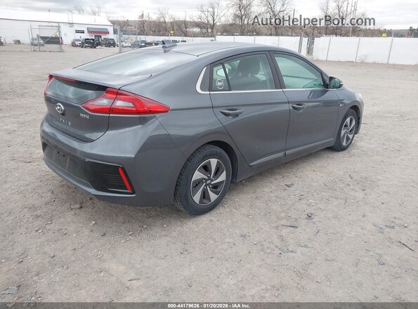 KMHC75LC5JU067033 2018 HYUNDAI IONIQ HYBRID Серый Задняя правая четверть