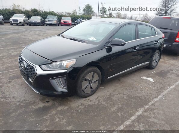 KMHC75LC6NU269076 2022 HYUNDAI IONIQ HYBRID Черный Передняя левая четверть