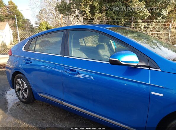 KMHC75LC8HU028771 2017 HYUNDAI IONIQ HYBRID Синий Вид задней части салона