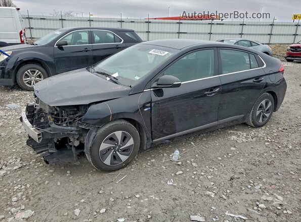 KMHC75LC9JU065740 2018 HYUNDAI IONIQ Черный Передняя левая четверть