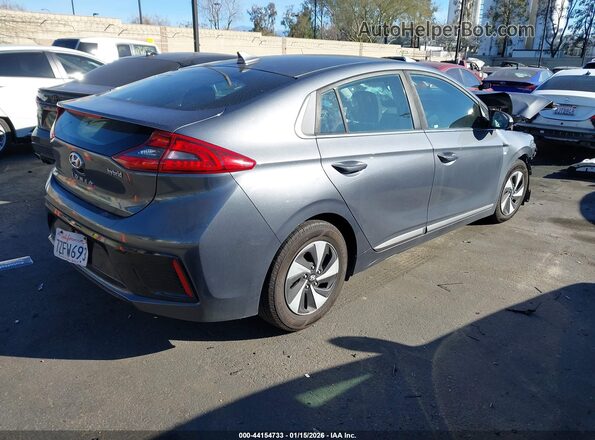 KMHC75LCXHU038802 2017 HYUNDAI IONIQ HYBRID Серый Задняя правая четверть