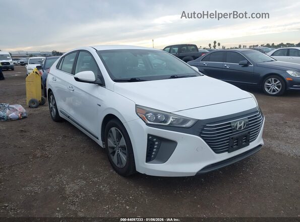 KMHC75LD1KU162800 2019 HYUNDAI IONIQ PLUG-IN HYBRID Белый Передняя правая четверть