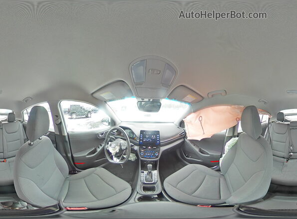 KMHC75LD4MU246550 2021 HYUNDAI IONIQ White Панорамний вид салону 360°