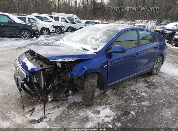 KMHC75LJ1LU060856 2020 HYUNDAI IONIQ ELECTRIC Синий Передняя левая четверть