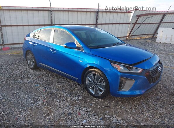 KMHC85LC3HU029713 2017 HYUNDAI IONIQ HYBRID Blue Przód prawy