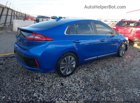 KMHC85LC3HU029713 2017 HYUNDAI IONIQ HYBRID Blue Tył prawy
