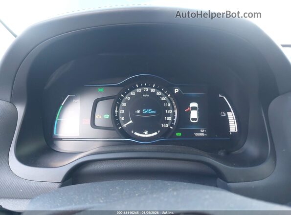KMHC85LC3HU029713 2017 HYUNDAI IONIQ HYBRID Blue Widok tylnych siedzeń