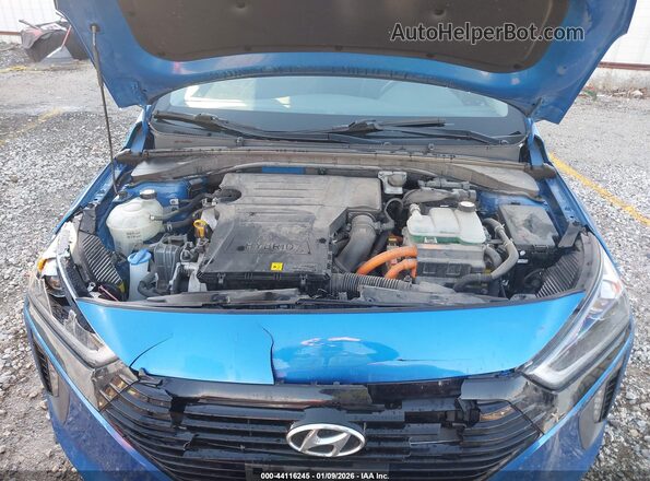 KMHC85LC3HU029713 2017 HYUNDAI IONIQ HYBRID Blue Widok z tyłu