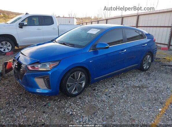 KMHC85LC3HU029713 2017 HYUNDAI IONIQ HYBRID Blue Przód lewy