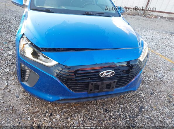 KMHC85LC3HU029713 2017 HYUNDAI IONIQ HYBRID Blue Widok z przodu