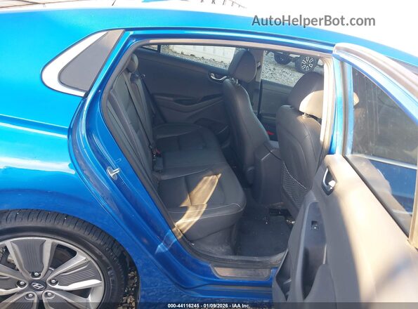 KMHC85LC3HU029713 2017 HYUNDAI IONIQ HYBRID Blue Widok naklejki z numerem VIN