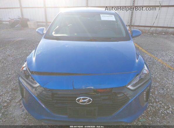 KMHC85LC3HU029713 2017 HYUNDAI IONIQ HYBRID Blue Widok zestawu wskaźników