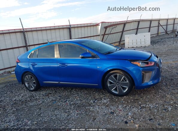 KMHC85LC3HU029713 2017 HYUNDAI IONIQ HYBRID Blue Widok wnętrza z tyłu