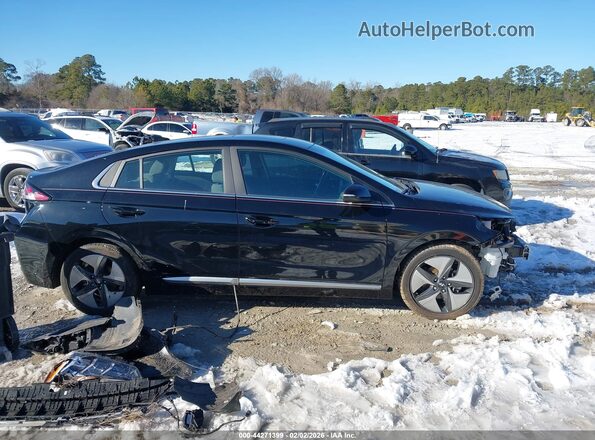 KMHC85LC4NU269638 2022 HYUNDAI IONIQ HYBRID Black Widok wnętrza 360 stopni