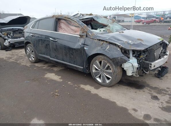 KMHC85LC8KU116286 2019 HYUNDAI IONIQ Черный Передняя правая четверть