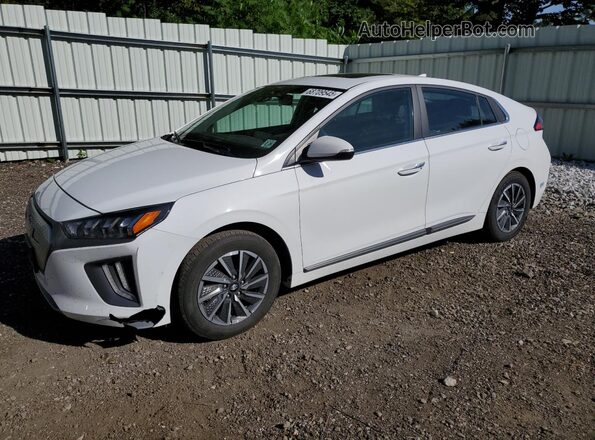 KMHC85LJ1MU077073 2021 HYUNDAI IONIQ Белый Передняя левая четверть