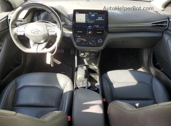 KMHC85LJ1MU077073 2021 HYUNDAI IONIQ Белый Вид панели приборов