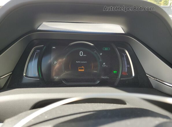 KMHC85LJ1MU077073 2021 HYUNDAI IONIQ Белый Вид щитка приборов