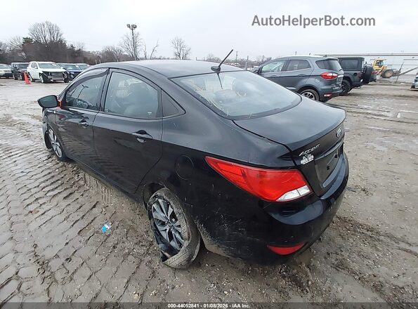 KMHCT4AE1HU255682 2017 HYUNDAI ACCENT Black Trasero izquierdo