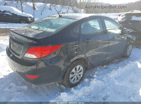 KMHCT4AE1HU289895 2017 HYUNDAI ACCENT Черный Задняя правая четверть