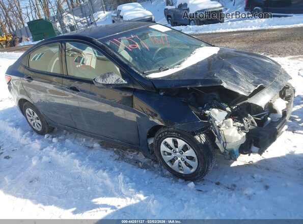 KMHCT4AE1HU289895 2017 HYUNDAI ACCENT Черный Передняя правая четверть