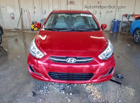 KMHCT4AE2GU085153 2016 HYUNDAI ACCENT Red წინა ხედი