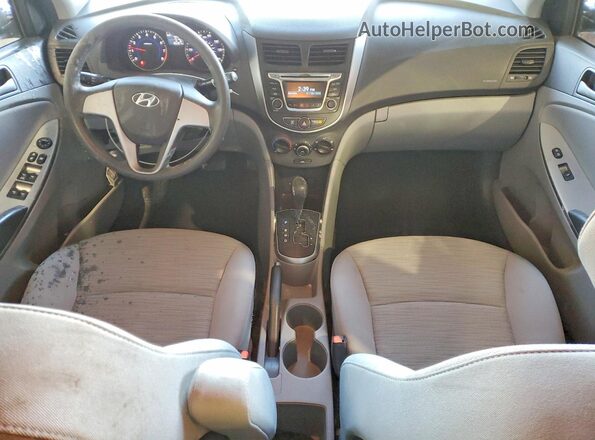 KMHCT4AE2HU224411 2017 HYUNDAI ACCENT Серебряный Вид панели приборов