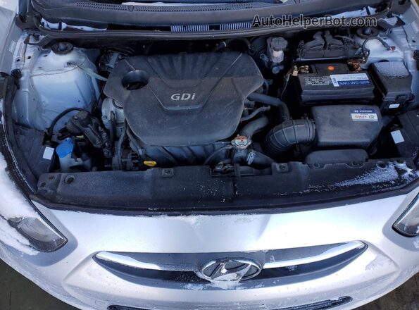 KMHCT4AE2HU224411 2017 HYUNDAI ACCENT Серебряный Вид задней части салона