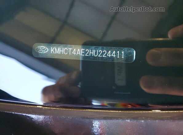 KMHCT4AE2HU224411 2017 HYUNDAI ACCENT Серебряный Вид подкапотного пространства