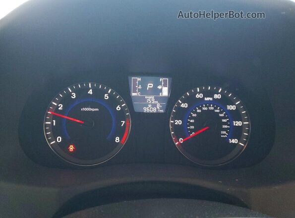 KMHCT4AE2HU224411 2017 HYUNDAI ACCENT Серебряный Вид щитка приборов