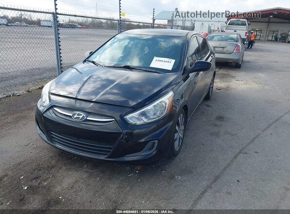 KMHCT4AE2HU354401 2017 HYUNDAI ACCENT Black Передня ліва чверть