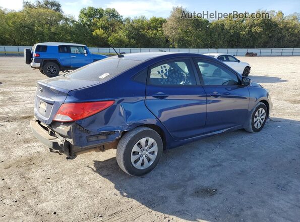 KMHCT4AE5GU107565 2016 HYUNDAI ACCENT Синий Задняя правая четверть