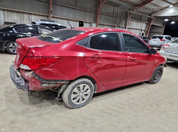 KMHCT4AE5GU134264 2016 HYUNDAI ACCENT Красный Задняя правая четверть