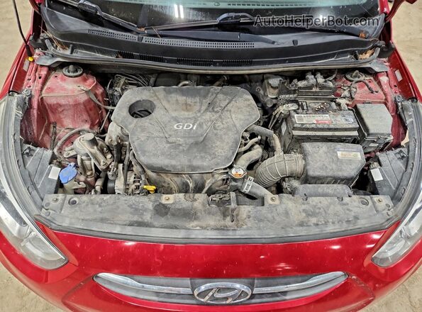 KMHCT4AE5GU134264 2016 HYUNDAI ACCENT Красный Вид задней части салона