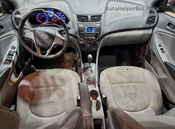 KMHCT4AE5GU134264 2016 HYUNDAI ACCENT Красный Вид панели приборов