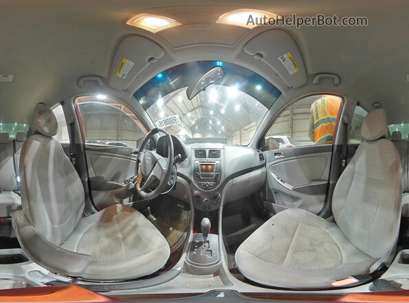 KMHCT4AE5GU134264 2016 HYUNDAI ACCENT Красный Панорамный вид салона 360°