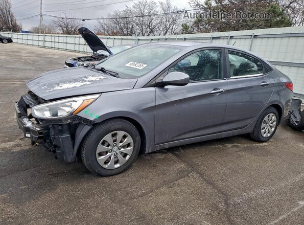 KMHCT4AE7HU269683 2017 HYUNDAI ACCENT Серый Передняя левая четверть