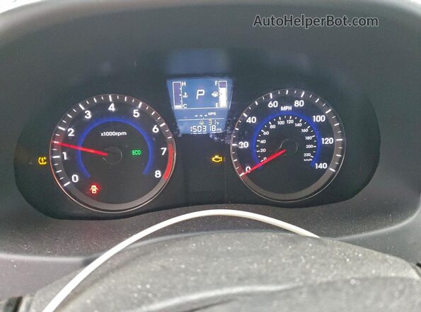 KMHCT4AE7HU269683 2017 HYUNDAI ACCENT Серый Вид щитка приборов