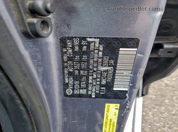 KMHCT4AE7HU269683 2017 HYUNDAI ACCENT Серый Вид подкапотного пространства