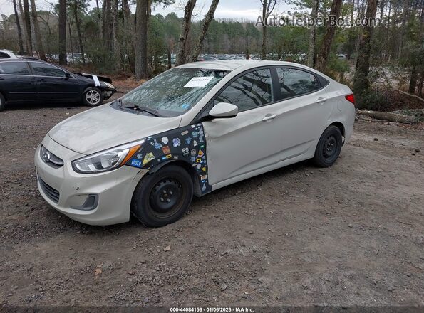KMHCT4AE8GU003684 2016 HYUNDAI ACCENT Кремовый Передняя левая четверть
