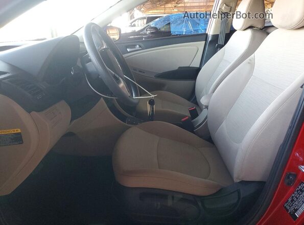KMHCT4AE9GU085702 2016 HYUNDAI ACCENT Red Սալոնի դիմացի տեսք