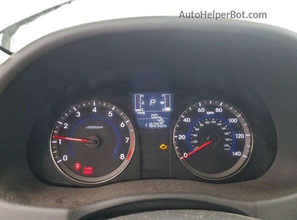KMHCT4AEXGU071579 2016 HYUNDAI ACCENT Черный Вид щитка приборов