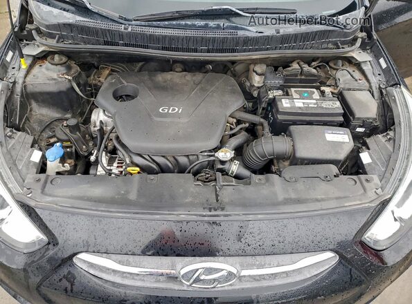 KMHCT4AEXGU071579 2016 HYUNDAI ACCENT Черный Вид задней части салона